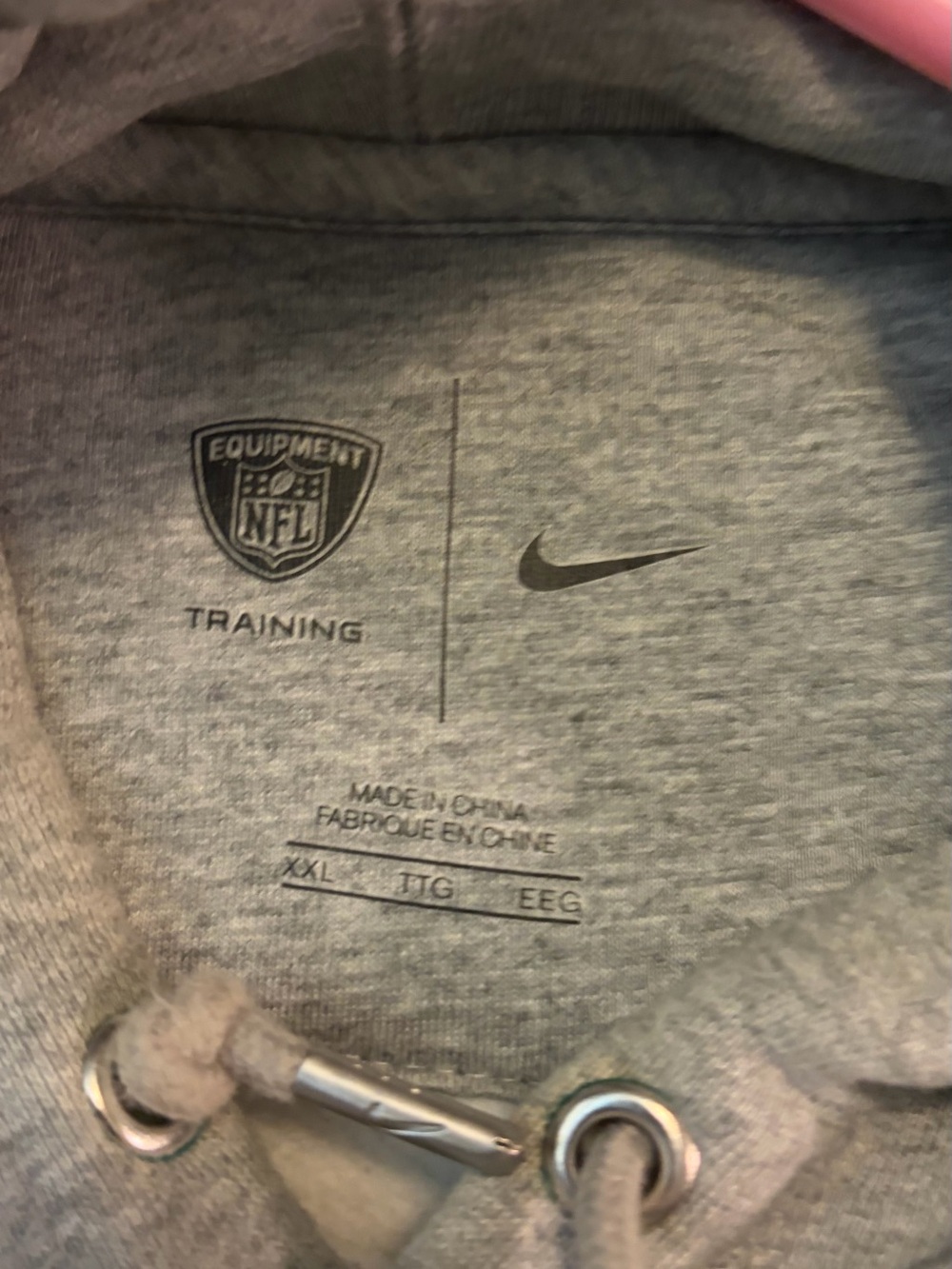 NFL Gray 49ERS Pullover Hoodie with Red and Gold Logo - Picture 3 of 3